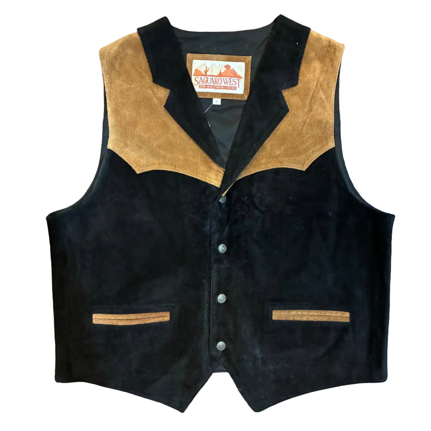 Chaleco de Piel Western Talla L - Good Luck Vintage - Las Palmas de Gran Canaria