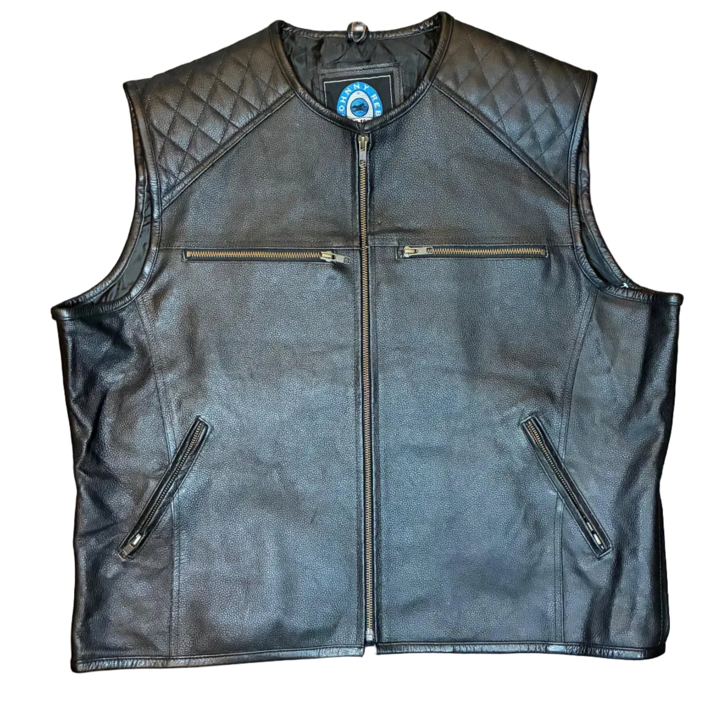 Chaleco De Piel Biker Talla XXL - Good Luck Vintage - Las Palmas de Gran Canaria