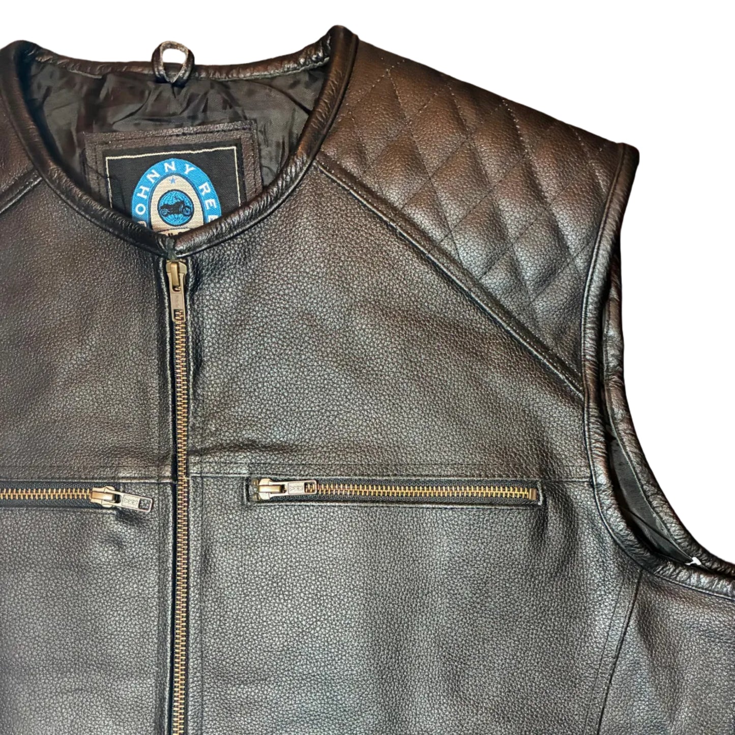 Chaleco De Piel Biker Talla XXL - Good Luck Vintage - Las Palmas de Gran Canaria