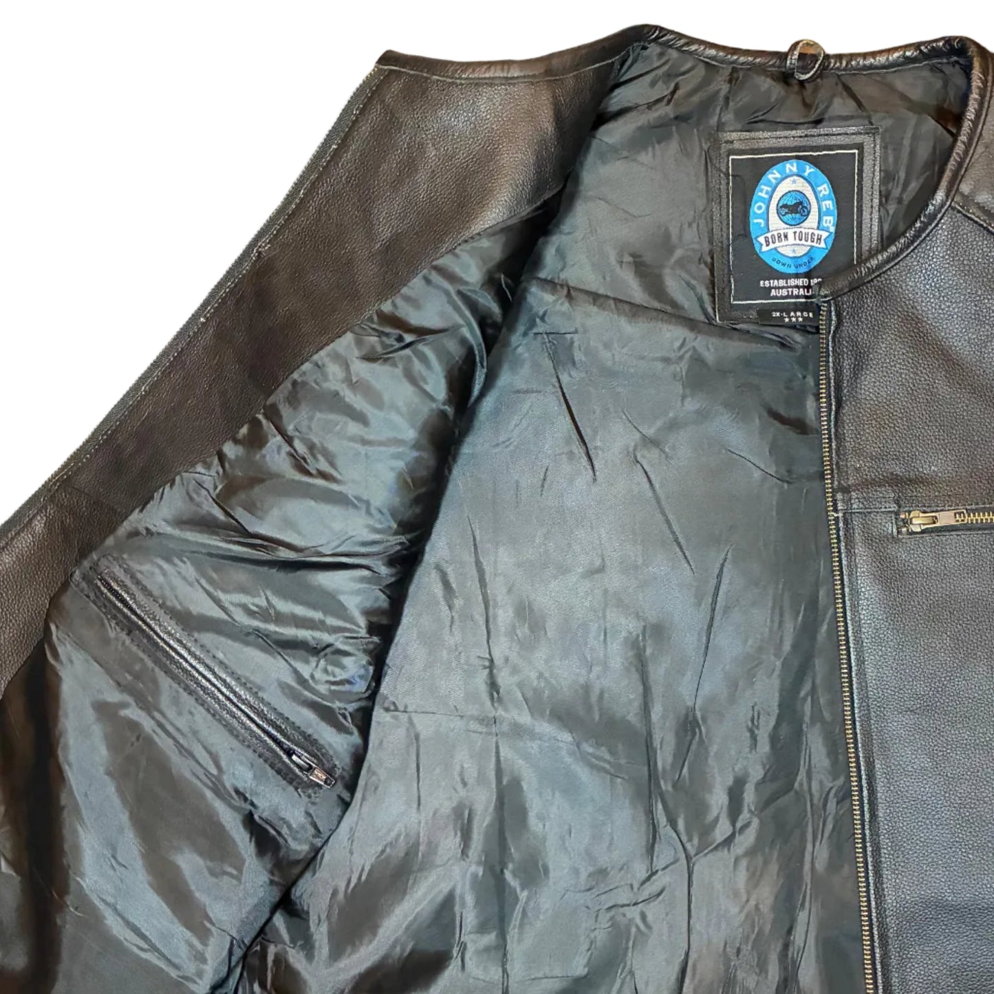 Chaleco De Piel Biker Talla XXL - Good Luck Vintage - Las Palmas de Gran Canaria